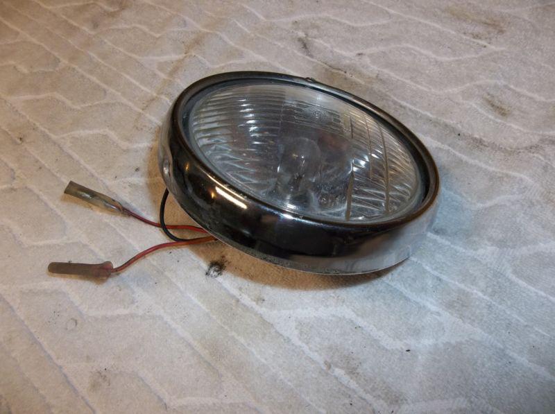 1967-68 kawasaki tr120 tr 120 superlube roadrunner headlight chrome trim lamp