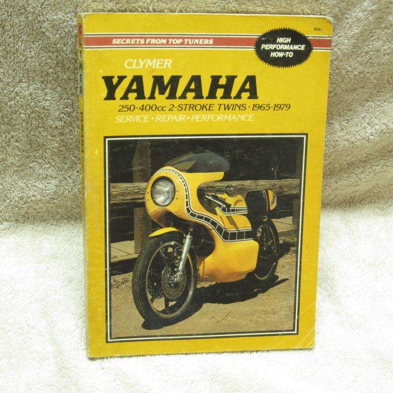 Clymer yamaha 250-400cc 2-stroke twins 1965-1979 service repair performance