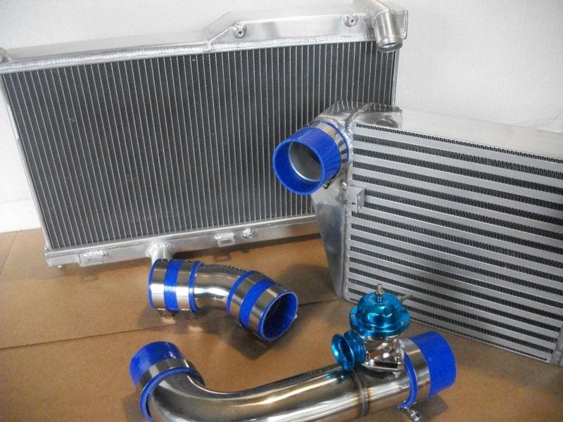 Intercooler radiator stock-mount kit 93+ mazda fd single turbo rx7