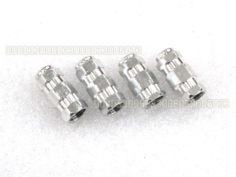 Tyre valve dust cap metal bolts for motor motorbike motorcycle motor silver 006