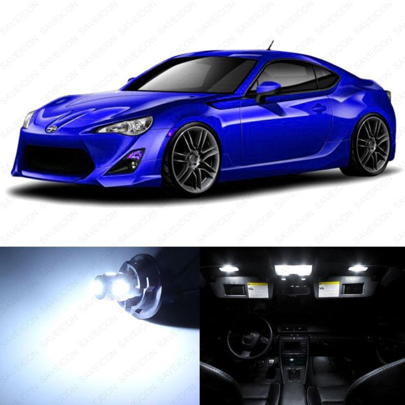 4 x xenon white led interior lights package for 2013 and up scion frs ---