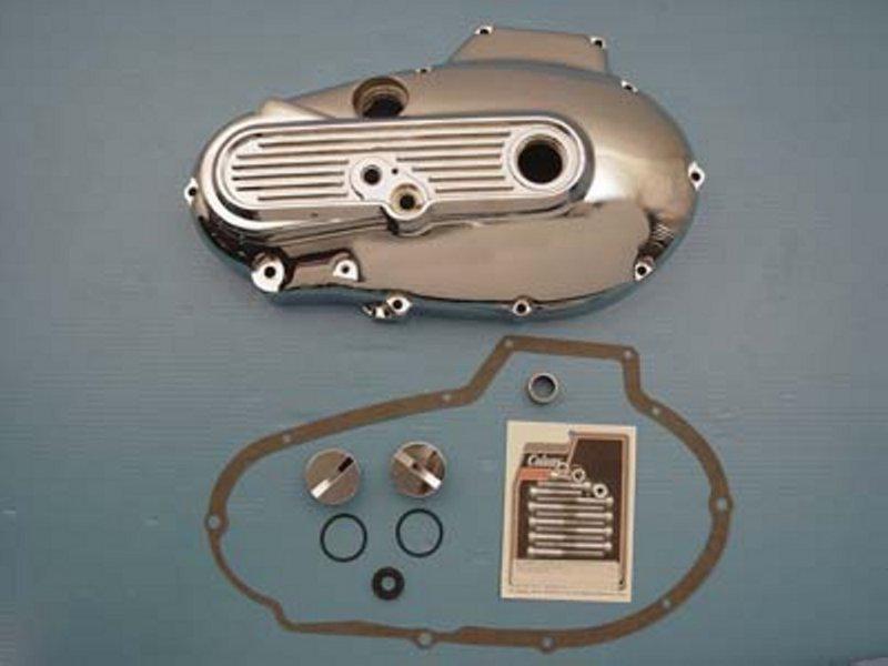 Complete chrome primary cover kit for hd sportster alternator models 1984-1985