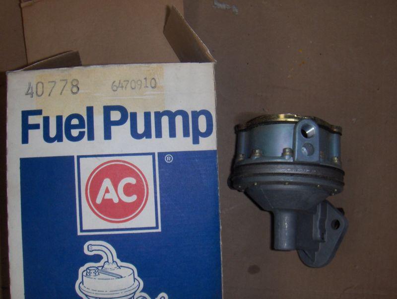 Marine fuel pump omc cobra sterndrive  marine 327 307 350 ac 40778