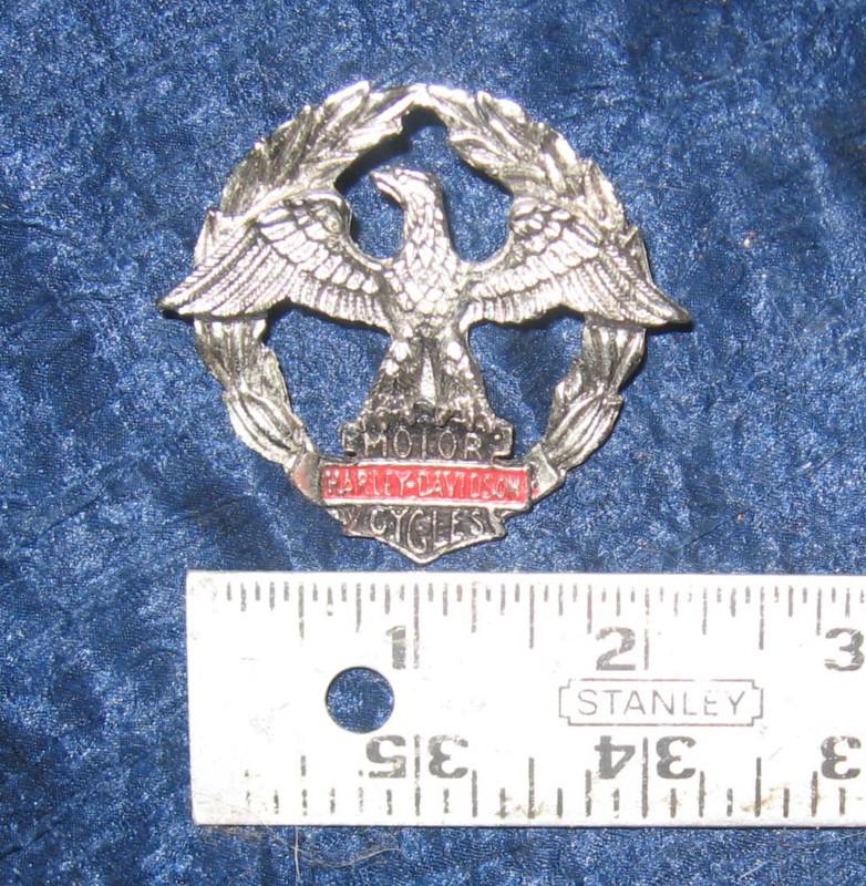 Vintage harley pin for saddle bags-jacket-vest-hat-vintage motorcycle pin 