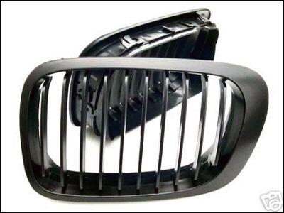 99 00 01 02 e46 323ci 325ci 328ci m3 matte shadow black front bumper grille