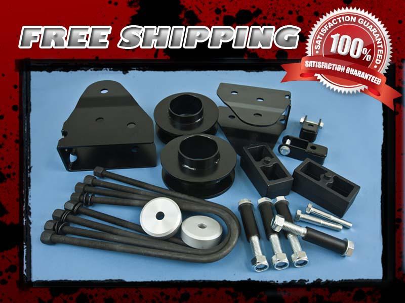 Steel lift kit front 3.5" rear 2.5" cast block radius arm shock extender 4x4 4wd