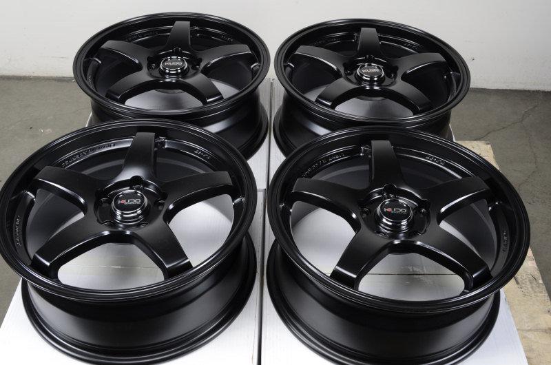 17 5x114.3 black wheels es300 es330 lexus camry sorento sebring eclipse rsx rims