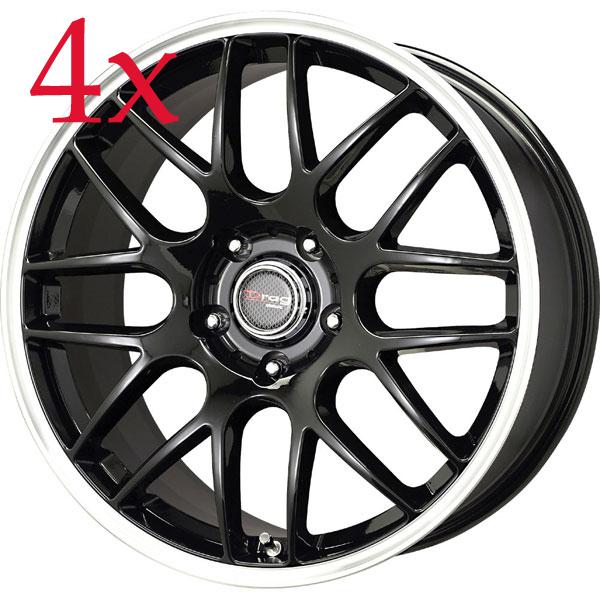 Drag wheels dr-37 18x8.5 5x120 +15 cb74.1 gloss black bmw rims z3 m3 x3 z4 x5 m1