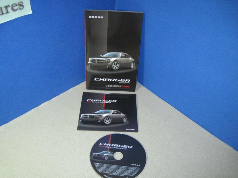 2010 dodge charger srt8 owners manual with dvd nice & "fast free u.s. shipping"