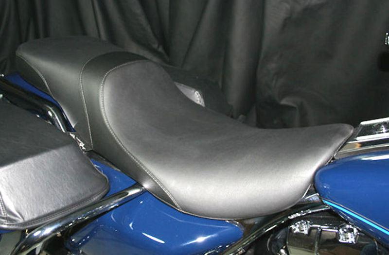 Danny gray black weekday 2-up xl plan seat harley road king street glide flhx