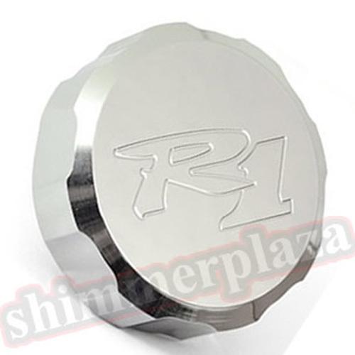 New chrome front brake fluid reservoir cap 1998-2012 yamaha yzf r1 yzf-r1