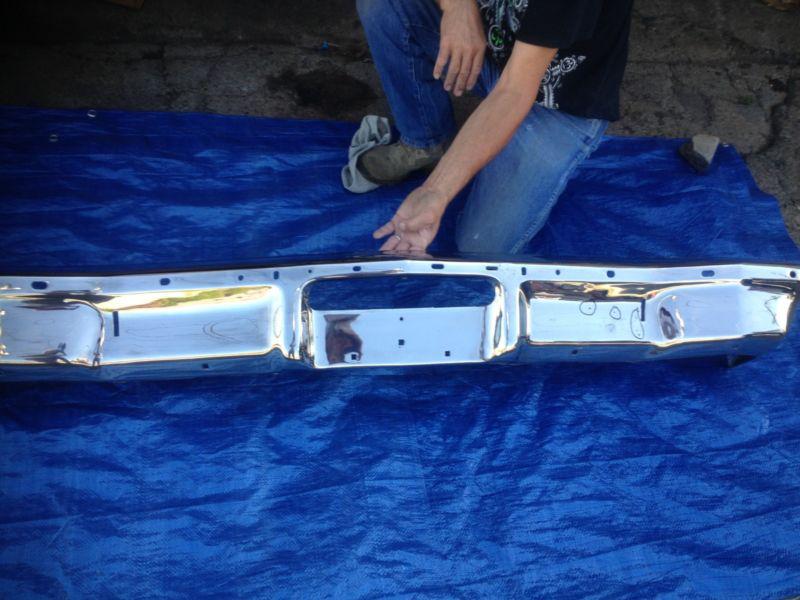 1975-76 plymouth fury front  bumper. ( plated )