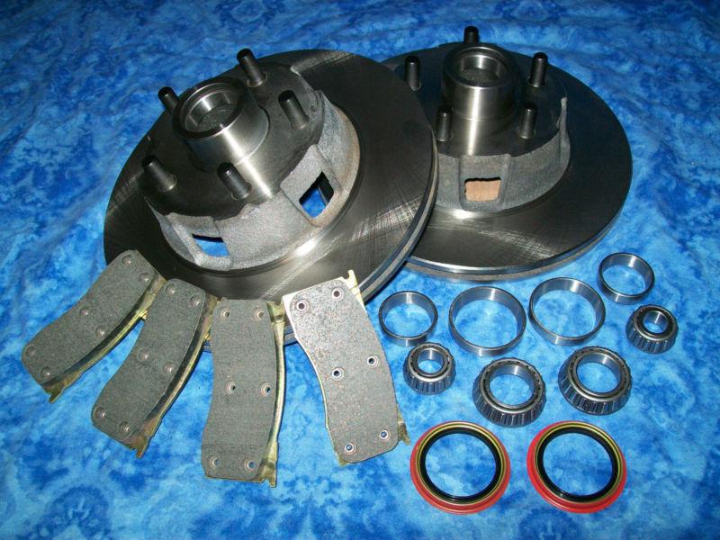 Disc brake rotors, wheel bearings, pads 1965 1966 1967 mustang fairlane falcon