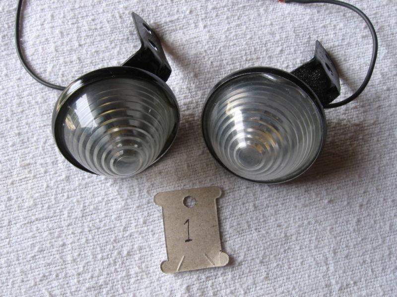 2 clear plastic cone shape clearance light or accessory lights