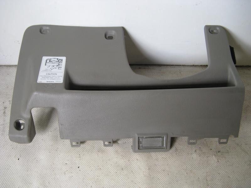 01 volvo s40 dash bezel under column knee trim panel bolster tan 19494