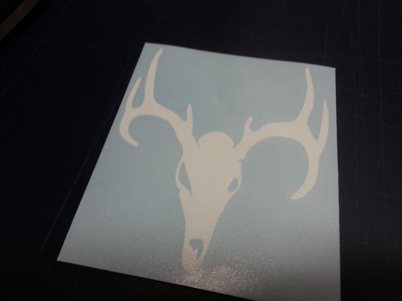 Deerhead decal / sticker 5.5inch your choice color