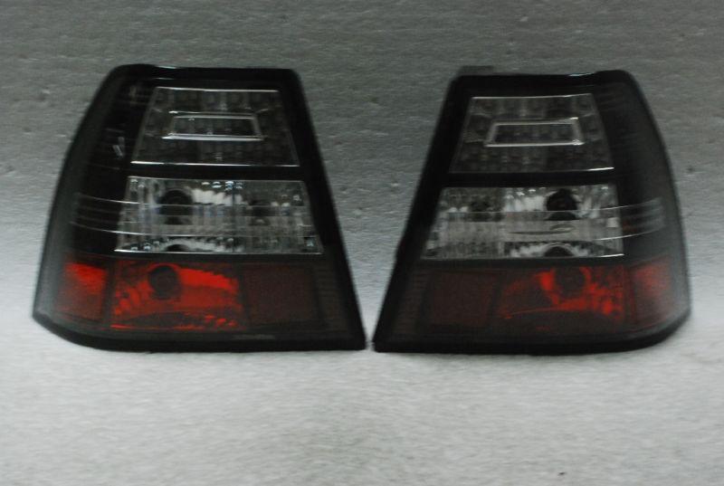 99-05 volkswagen jetta mk4 tdi gli black led tail brake lights lamps left+right