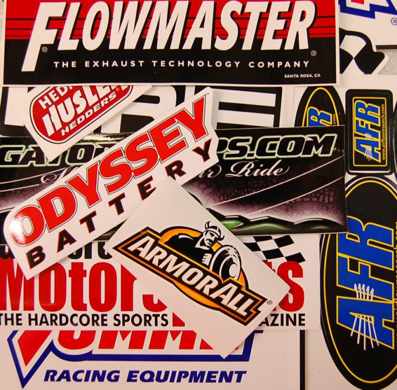 **grab bag** 25 toolbox mancave racing stickers race car window vinyl decals