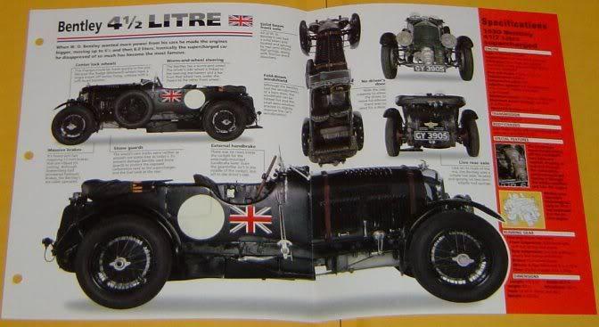 1930 bentley 4.5 litre 4398cc 175 hp 2 carbs supercharged info/specs/photo 15x9