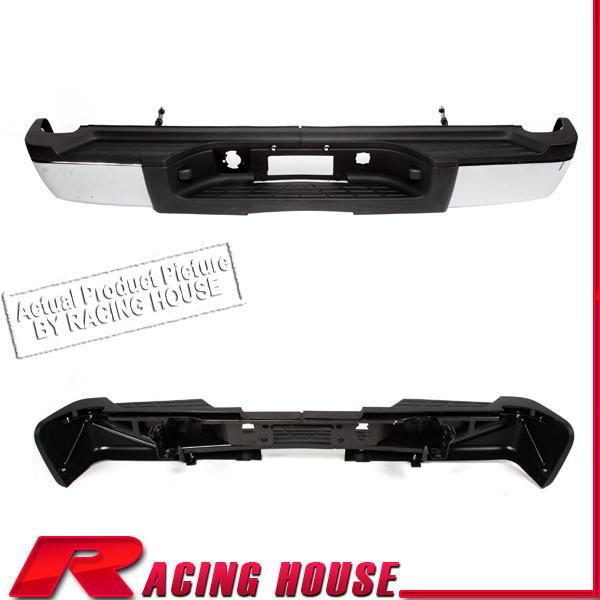 Rear step bumper bar w/pad 11-13 silverado sierra 25/3500 hd single no sensor cr