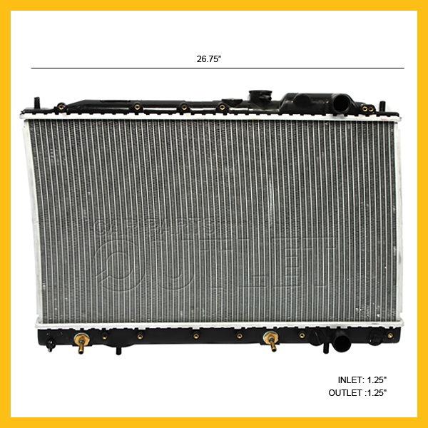 89 90 91 92 mitsubishi mirage/ eagle summit 1.6 4-cyl auto radiator usa made a/t