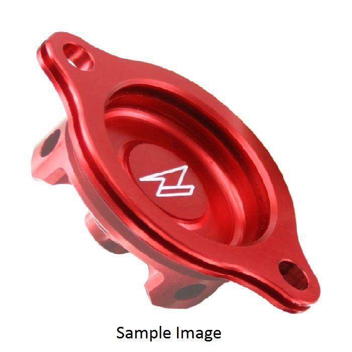 Zeta red oil filter cover fits yamaha yz 450 f 03-09 ze90-1353