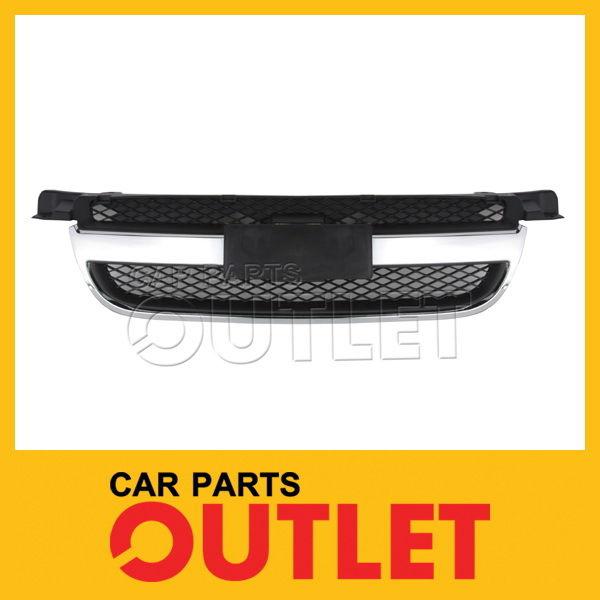 2007-2010 2011 chevy aveo sedan ls/lt front grille chrome molding black housing