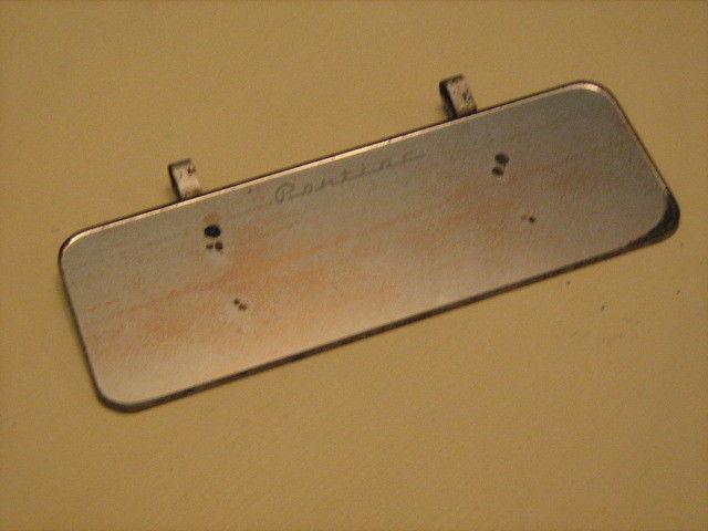 1940's pontiac scripted gm vanity mirror accessory trim