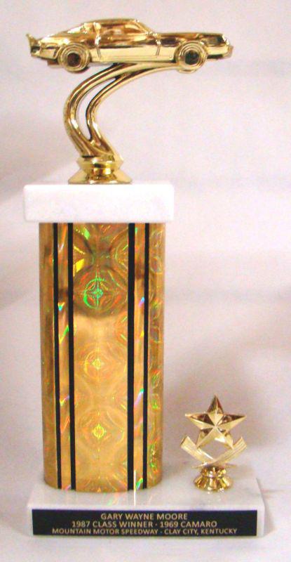 Car & bike show trophy - 12 inch tall trophy - free engraving