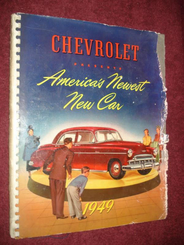 1949 chevrolet dealer showroom album / well-used original past moisture issues