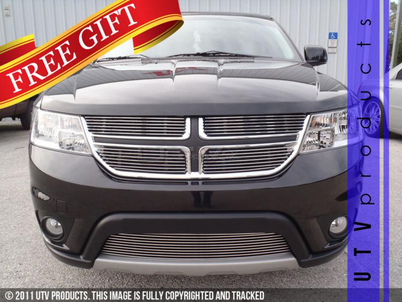 2011 2012 2013 dodge journey r/t 5pc combo chrome billet grille kit overlay 