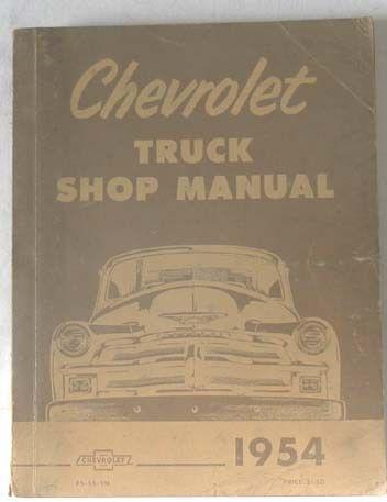 1954 chevrolet truck service repair manual original 