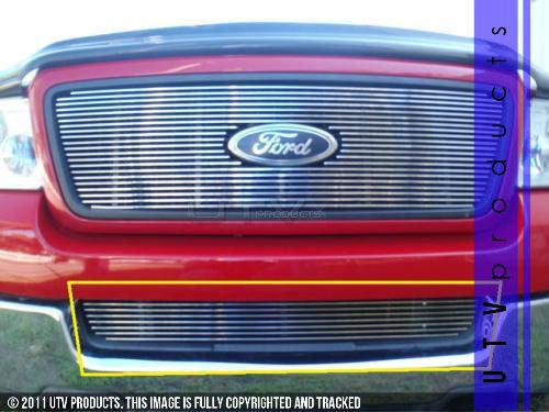 2004 - 2008 ford f150 bumper 1pc billet grille lower 04 05 06 07 08 custom f-150