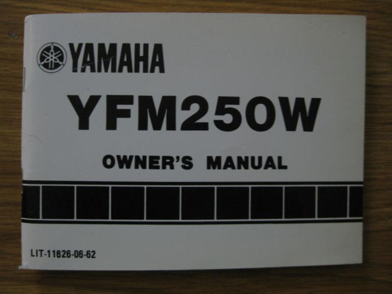 Vintage nos 1988 yamaha yfm250w atv 4 wheeler owners manual