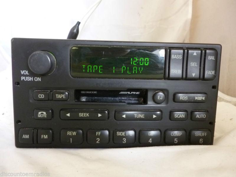  99-02 ford expedition crown victoria alpine radio cassette xl1f-18c870-ce *