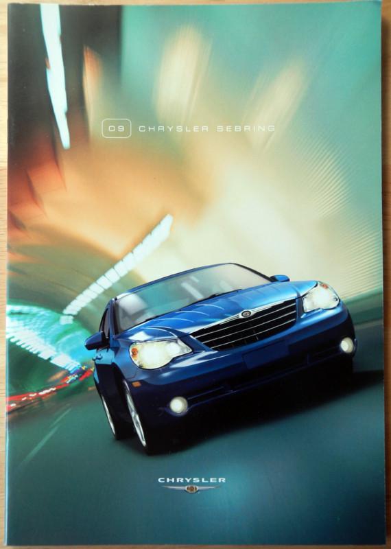 2009 chrysler sebring brochure ft limited, touring, & lx