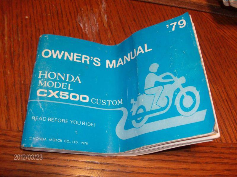 Honda cx500c owners manual honda