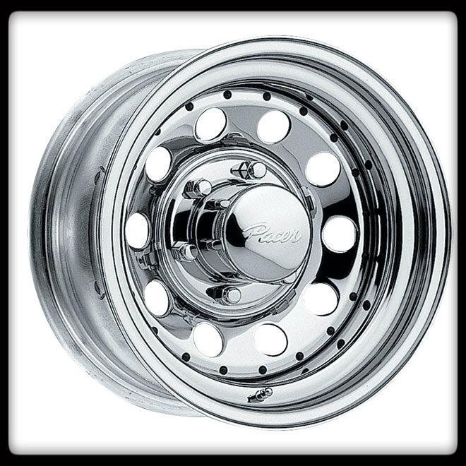 15x7 pacer alloy 320c chrome mod 5x4.75 blazer s10 pickup gto belair wheels rims