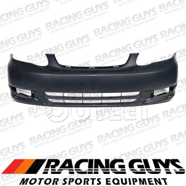 03-04 toyota corolla s front bumper cover primered capa facial plastic to1000241