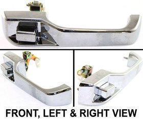 Door handle new chrome outer left hand rear driver side lh grand cherokee