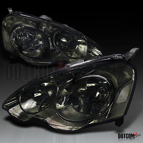 02-04 acura rsx smoke headlights lamps w/clear signal