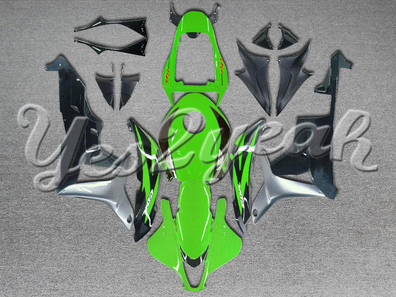Injection molded fit 2007 2008 cbr600rr 07 08 green black fairing zn148
