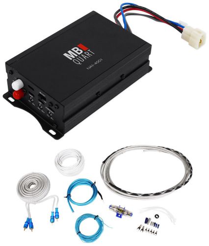 Mb quart na1-400.1 400 watt rms mono marine boat atv compact amplifier+amp kit