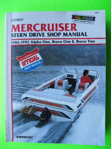 Mercruiser stern drive shop manual 1986-1992