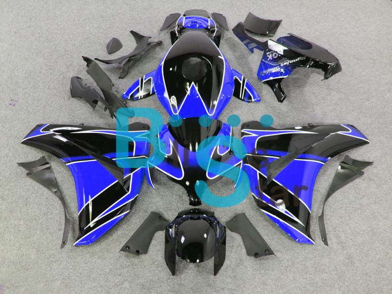 Black blue fairing injection w7 fit cbr1000rr cbr 1000 rr 1000rr  2012 e15