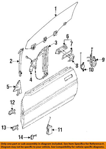 Subaru oem 85-91 xt front door-window motor 85511ga120