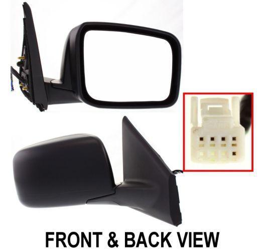 New mirror passenger right side power heated primered rh hand nissan ni1321199