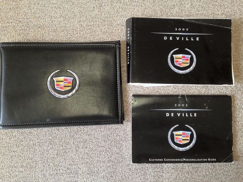 2002 cadillac deville de ville owners manual set + case free shipping