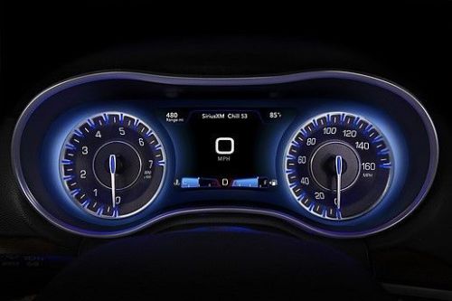 Us speedo oem chrysler 300 for years 2015-2016 gauge face