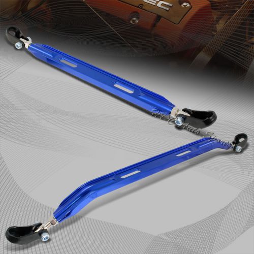 For 1996-2000 honda civic blue cnc aluminum lower front+rear strut tie bar 2pcs